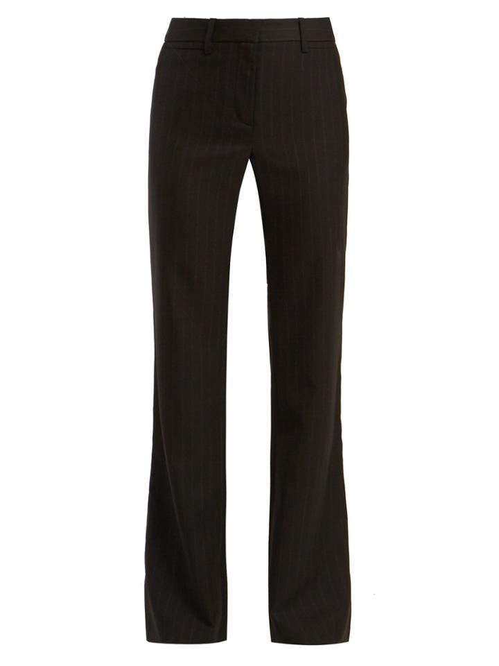 Nili Lotan Margaux Pinstripe Virgin-wool Trousers