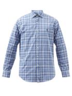Polo Ralph Lauren - Checked Cotton-blend Poplin Shirt - Mens - Blue Multi