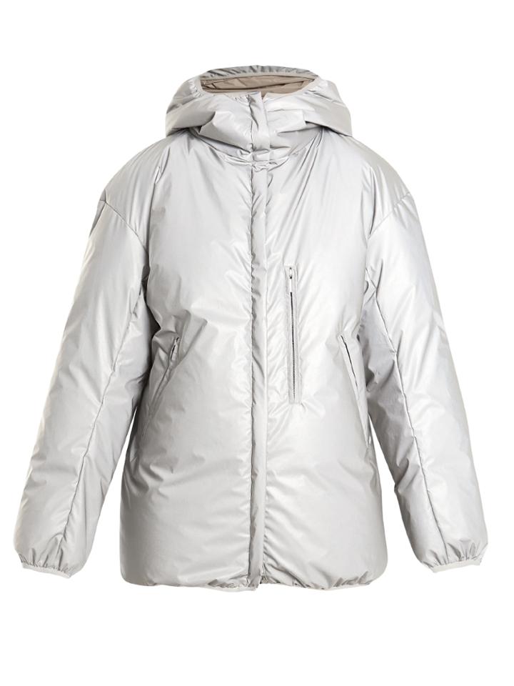 Raey Reflective Hooded Quilted-down Jacket