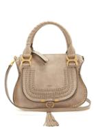 Matchesfashion.com Chlo - Marcie Leather Handbag - Womens - Light Grey