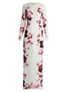 Elie Saab Floral-print Crepe Gown