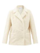 Matchesfashion.com Stand Studio - Annabelle Double-breasted Faux-fur Jacket - Womens - Ivory