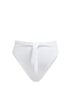 Matchesfashion.com Mara Hoffman - Goldie Tie Waist Bikini Briefs - Womens - White