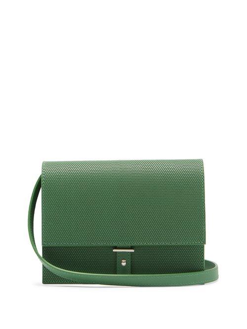 Matchesfashion.com Pb 0110 - Ab10 Mini Leather Cross Body Bag - Womens - Green