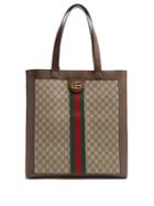 Gucci Ophidia Gg Supreme Canvas And Leather Tote