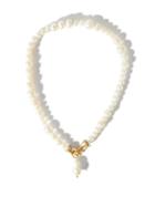 Matchesfashion.com Anita Berisha - She Is Courageous 14kt Gold-plated Necklace - Womens - Pearl