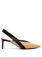 Matchesfashion.com Nicholas Kirkwood - Amira Two Tone Leather Slingback Pumps - Womens - Black Beige