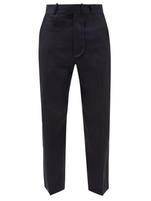 Jacquemus - Bacio Canvas Straight-leg Trousers - Mens - Navy