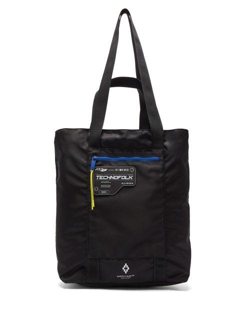 Matchesfashion.com Marcelo Burlon - Logo-patch Technical Tote Bag - Mens - Black