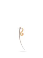 Matchesfashion.com Charlotte Chesnais - Hook Xl Sterling Silver Single Earring - Womens - Gold