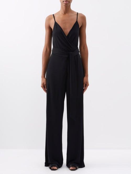 Melissa Odabash - Dru Crepe Jumpsuit - Womens - Black