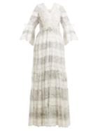 Etro Lace-trimmed Floral-print Cotton-blend Dress
