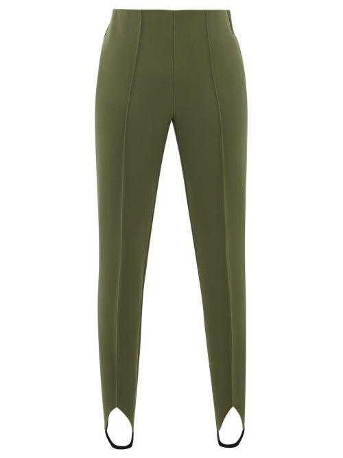 Matchesfashion.com Bogner - Elaine Stirrup Ankle Technical Twill Ski Leggings - Womens - Khaki