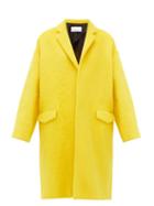 Matchesfashion.com Raey - Notch Lapel Alpaca Blend Blanket Coat - Womens - Yellow