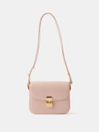 A.p.c. - Grace Small Leather Cross-body Bag - Womens - Light Pink