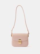 A.p.c. - Grace Small Leather Cross-body Bag - Womens - Light Pink