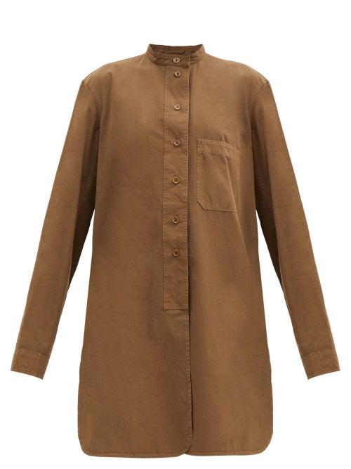 Matchesfashion.com Lemaire - Elongated Cotton Overshirt - Womens - Dark Khaki