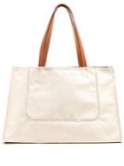 Connolly 1899 Leather-trimmed Canvas Tote