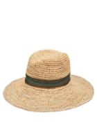 Matchesfashion.com Lola Hats - Mama Tarboush Wide Brim Straw Hat - Womens - Green