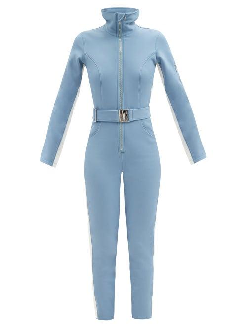 Cordova - Belted Nylon-blend Softshell Ski Suit - Womens - Blue