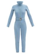 Cordova - Belted Nylon-blend Softshell Ski Suit - Womens - Blue