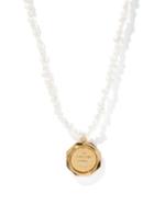 By Alona - Aria Pearl & 18kt Gold-plated Necklace - Womens - Pearl