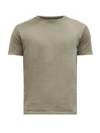 Matchesfashion.com Officine Gnrale - Crew-neck Cotton-jersy T-shirt - Mens - Khaki