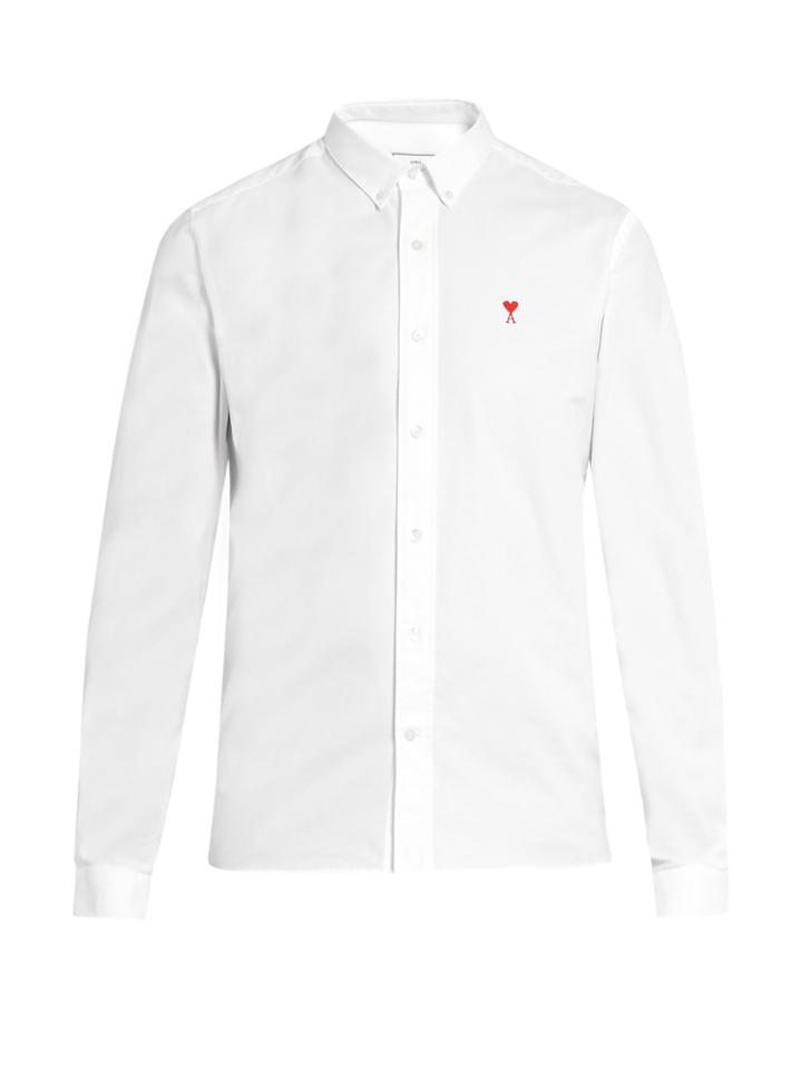 Ami Button-cuff Cotton Shirt