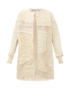 Matchesfashion.com By Walid - Mira Single Breasted Arran Wool And Linen Coat - Womens - Beige