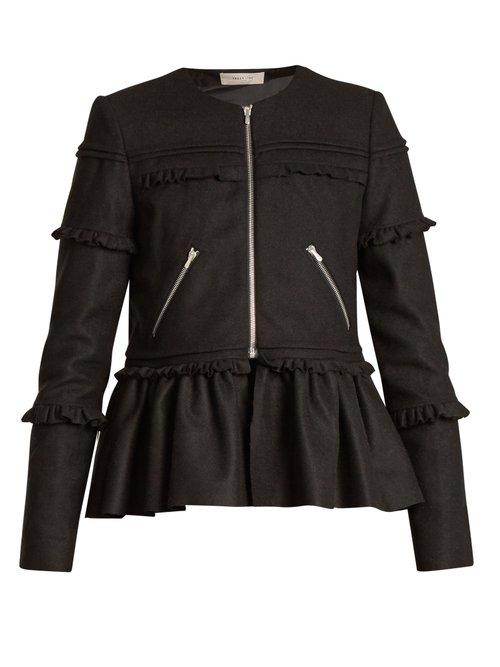 Matchesfashion.com Preen Line - Alice Wool Blend Jacket - Womens - Black