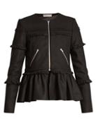 Matchesfashion.com Preen Line - Alice Wool Blend Jacket - Womens - Black