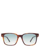 Matchesfashion.com Fred Eyewear - Square Tortoiseshell Acetate Sunglasses - Mens - Tortoiseshell