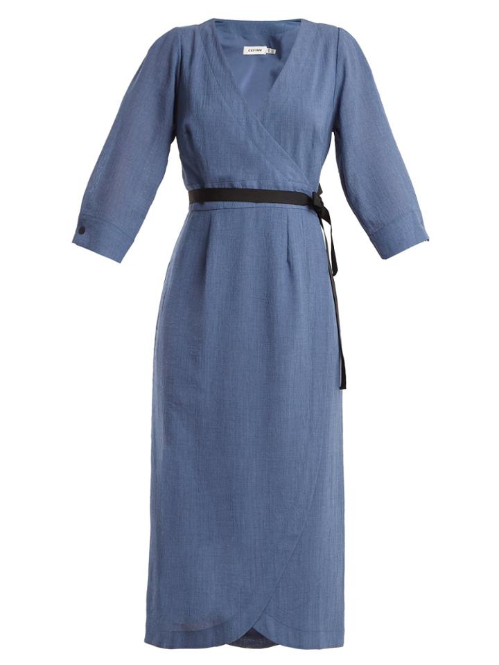 Cefinn V-neck Voile Dress