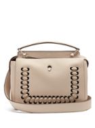 Fendi Dotcom Whipstitched Leather Bag