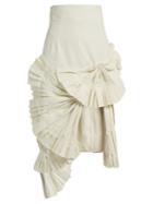 Jacquemus Pleated Fan-detail Midi Skirt