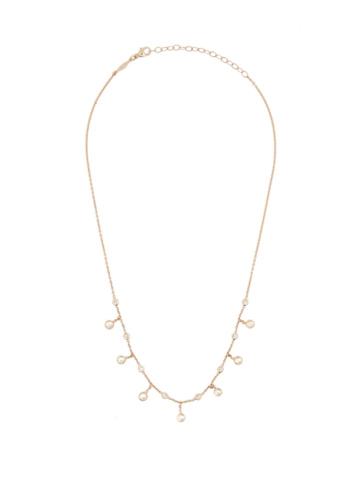 Jacquie Aiche Diamond, Moonstone & Yellow-gold Necklace