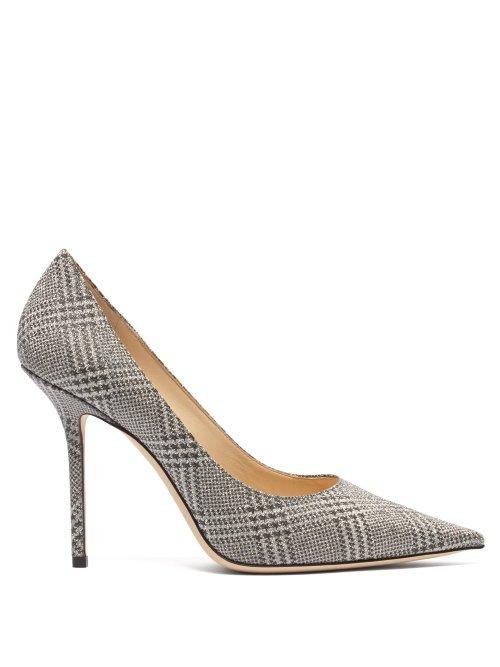 Matchesfashion.com Jimmy Choo - Love Prince Of Stars 100 Glitter Pumps - Womens - Silver
