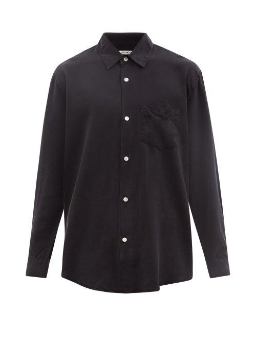 Our Legacy - Initial Silk Shirt - Mens - Black