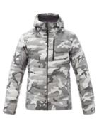 Matchesfashion.com Norrona - Lyngen Hooded Camouflage Gore-tex Down Jacket - Mens - Grey Multi