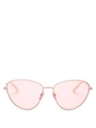 Matchesfashion.com Gucci - Cat-eye Metal Sunglasses - Womens - Pink