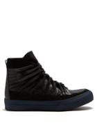 Damir Doma Falco High-top Leather And Suede Trainers