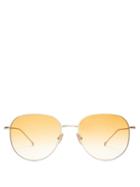 Matchesfashion.com Prism - San Diego Metal Sunglasses - Womens - Gold