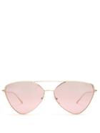Matchesfashion.com Prada Eyewear - Aviator Metal Sunglasses - Womens - Red Gold