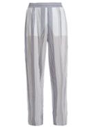 Stella Mccartney High-rise Wide-leg Striped Trousers