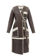Mm6 Maison Margiela - Reversible Shearling Coat - Womens - Brown