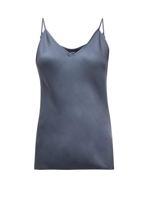 Matchesfashion.com Max Mara Leisure - Lucca Camisole - Womens - Blue