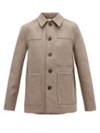 Matchesfashion.com Studio Nicholson - Meile Wool Blend Donkey Coat - Mens - Light Brown