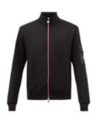 Moncler - Nylon-pocket Cotton-jersey Track Jacket - Mens - Black
