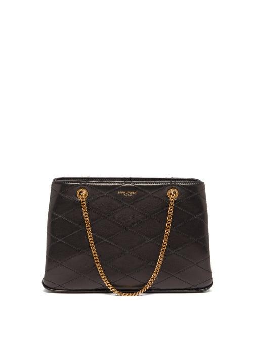 Saint Laurent - Quilted Leather Shoulder Bag - Womens - Black