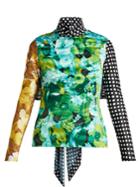 Richard Quinn Floral And Polka-dot Print Top